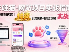 卡哇猫·网站项目,网站搭建与运营以及引流跳转付费