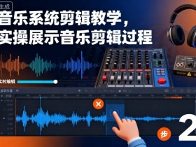 音乐系统剪辑教学,实操展示音乐剪辑过程