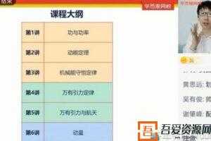 学而思-于鲲鹏 2021寒假高一物理强基计划  [视频]