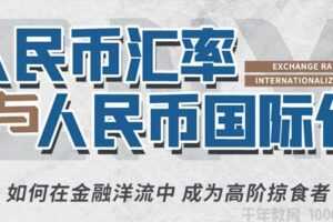 翟东升《人民币汇率与人民币国际化》视频课程