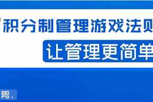 宅男·积分制企业管理法则，让你从0到1，从1到N+，玩转积分制管理