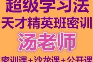 汤世声超级学习法天才精英班教学视频记忆宫殿记忆法