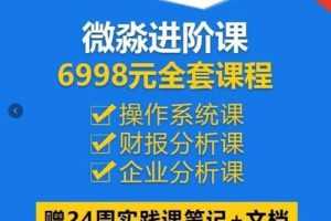 微淼商学院封贺6988财务自由操作系统进阶课全套课程