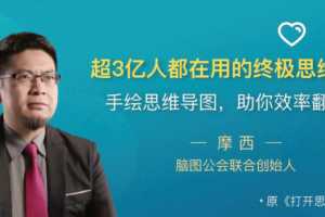 摩西超3亿人都在用的终极思维工具│手绘思维导图·助你效率翻倍