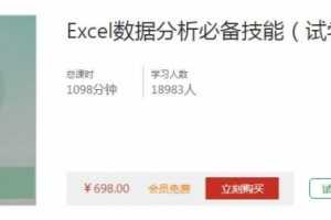 雷公子Excel数据分析必备技能