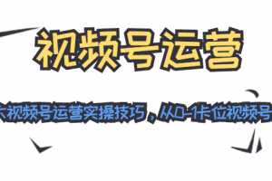 秋叶从0到1学视频号运营实操,7大技巧卡位视频号红利