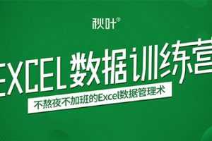 秋叶Excel数据训练营数据处理学习班