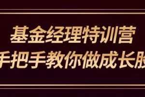 雷恩镇杰哥：基金经理特训营手把手教你学成长股