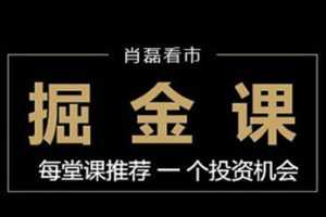 肖磊看市丨点对点掘金课（2017 2018 2019全集）