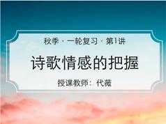 2020高考语文秋季系统班一轮复习教学视频(代薇 秋季班)