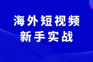 海外短视频训练营：0基础搞定抖音国际版TikTok