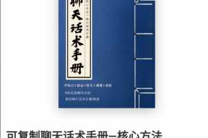 可复制聊天话术手册-核心聊天方法