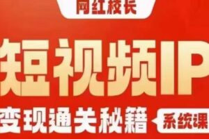 网红校长短视频IP变现通关秘籍｜系统课，产品篇，短视频篇，商业篇，私域篇，直播篇