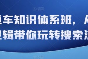 直通车知识体系班，从底层逻辑带你玩转搜索流量