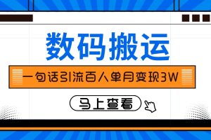 仅靠一句话引流百人变现3万？