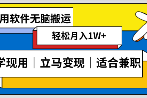 低密度新赛道，视频无脑搬，一天1000+，几分钟一条原创视频，零成本零门槛超简单