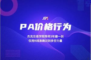 杰克交易学院JTA PA价格行为交易系统训练营