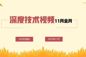 天机短线深度技术视频11月全月