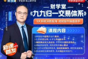 「北斗」财学堂北斗老师 九九归一交易体系课程 43集