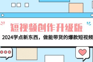 电商人必看-短视频创作升级版：2024学点新东西，做能带货的爆款短视频