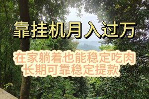 挂机掘金，日入1000+，躺着也能吃肉，适合宝爸宝妈学生党工作室，电脑…