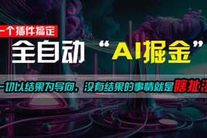 一插件搞定！每天半小时，日入500＋，一切以结果为导向，没有结果的事…