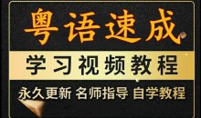 粤语视频教程教学课程广东话学习教程零基础速成入门到精通