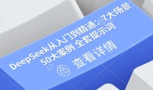 DeepSeek从入门到精通：7大场景 50大案例 全套提示词