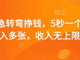 脑筋急转弯挣钱，5秒一个，日入多张，收入无上限【揭秘】