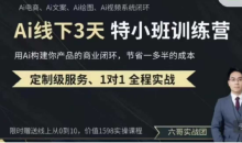 俗人六哥AI实操培训第20-21期线下，0基础保姆级教程，3月最新整理，企业获客、降本增效、打造超级个体