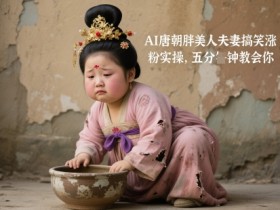 AI唐朝胖美人夫妻搞笑涨粉实操，五分钟教会你