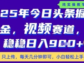 今日头条视频赛道最新玩法，每天十分钟，保底日入9张+【揭秘】