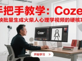 手把手教学：Coze + 剪映批量生成火柴人心理学视频的硬核攻略