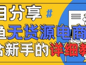 闲鱼无货源带货详细教程，AI赋能，手把手教你稳定变现