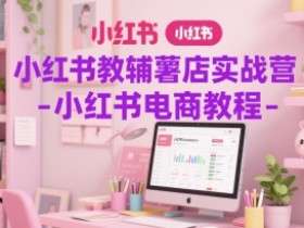 小红书教辅薯店实战营-小红书电商教程