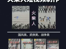 火柴人短视频-纸上谈兵，独一无二的视频展示风格，国风，战争动画，短视频差异化新赛道
