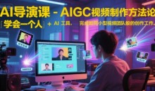 AI导演课-AIGC视频制作方法论，学会一个人+AI工具，实现导演梦