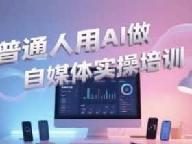 普通人用AI做自媒体实操培训，普通人一个人用ai做自媒体，视频制作、短视频引流、直播带货，轻松入门