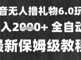 最新风口暴力撸金技术，无人撸礼物，长期稳定 一个小时收益2k+，小白当天拿结果【揭秘】