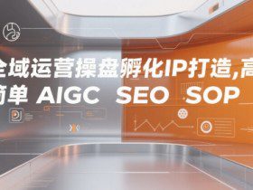 全域运营操盘孵化IP打造，高效 简单 AIGC SEO SOP