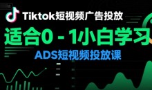 万三老师Tiktok短视频广告投放，适合0-1小白学习ADS短视频投放课