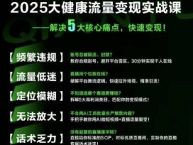 大健康流量全域新增长8.0，三月底线下课视频，大健康万亿蓝海，从类目突围到模式迭代