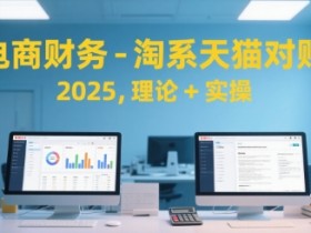 电商财务-淘系天猫对账2025，理论+实操