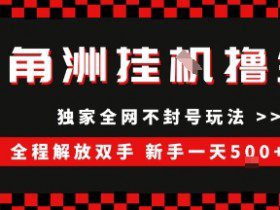 三角洲全自动挂G撸金，新手轻松一天5张+，无脑搬砖【揭秘】