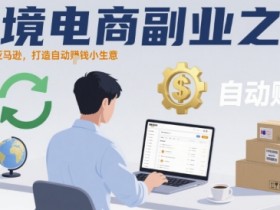 跨境电商副业之旅，一个人的亚马逊，打造自动賺钱小生意