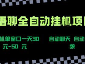 语聊自动视频自动聊天项目全新玩法，单机单窗口一天30-50+，新手看完直接上手【揭秘】