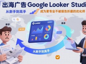 出海广告Google Looker Studio从新手到高手，成为更专业不被报告折磨的优化师