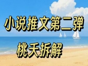 小说推文项目操作全流程第二弹，0粉就能做，门槛低非常适合新手