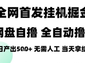 2025最新网盘自撸拉新，全自动运行，无需人工，日入4张+，小白可玩【揭秘】