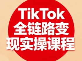 TikTok全链路变现实操课程，全方位助力学员掌握TK变现技能